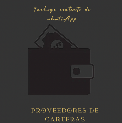 PROVEEDORES DE CARTERAS