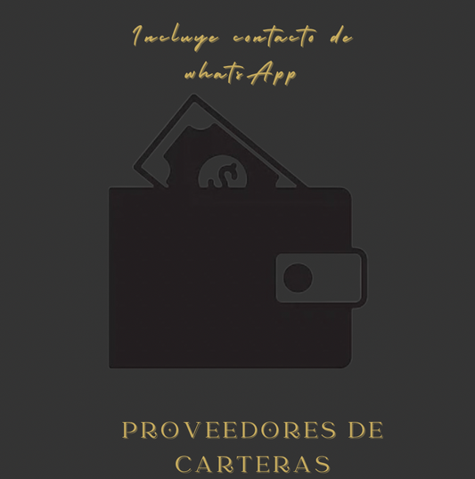 PROVEEDORES DE CARTERAS